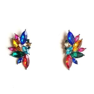 Colirful Wings Crystal Earrings